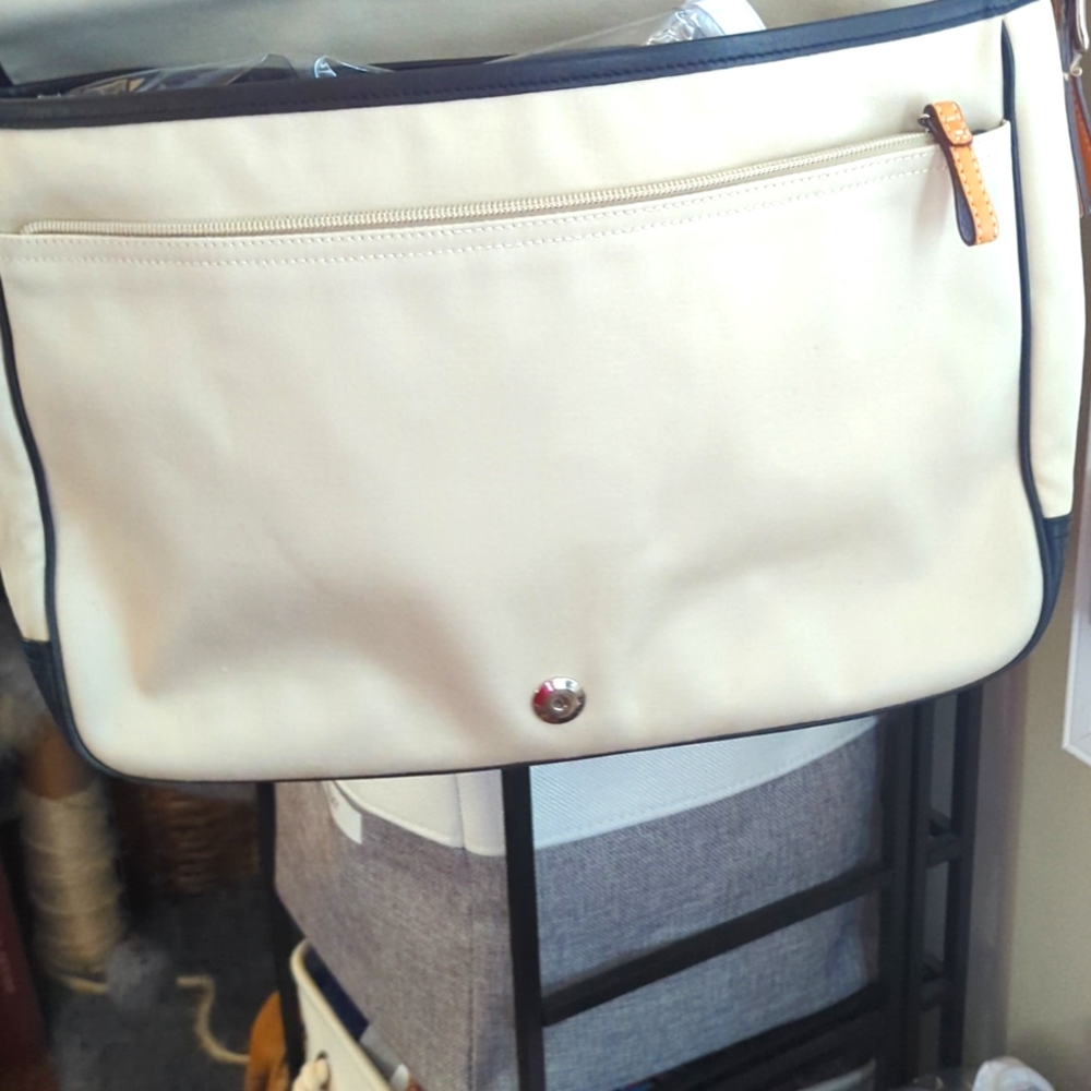 VGUC Vintage Rare Coach canvas and leather messenger khaki 5149 - Picture 9 of 16